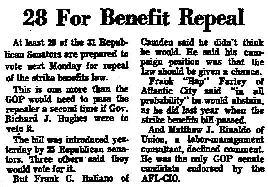 Trenton Evening Times, January 10, 1968 — Frank Italiano
