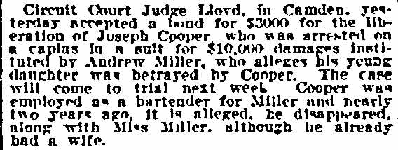 Newspaper article, January 16, 1916