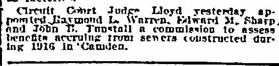 Philadelphia Inquirer, January 16, 1916