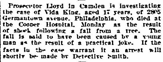 Philadelphia Inquirer, August 30, 1905