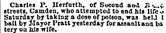 Philadelphia Inquirer, August 1, 1889 — Mayor Pratt news item