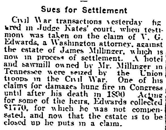 Sues for Settlement — Philadelphia Inquirer, July 4, 1917