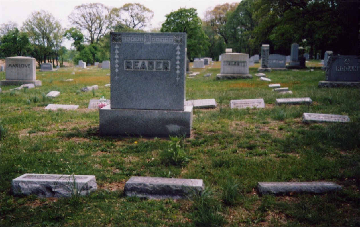John Reader gravestone at Harleigh Cemetery