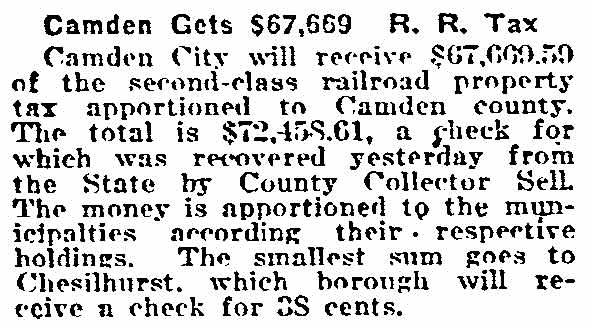 Philadelphia Inquirer, December 14, 1919