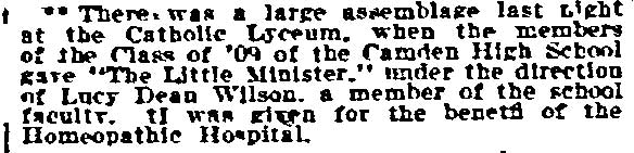 Philadelphia Inquirer, November 27, 1910
