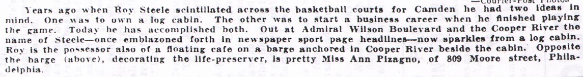 Caption: Years ago when Roy Steele scintillated across the basketball courts for Camden...