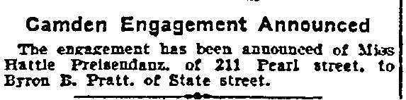 Camden Courier-Post, July 10, 1910 — Camden Engagement Announced