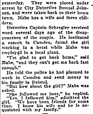 Philadelphia Inquirer, October 15, 1922 (continued)