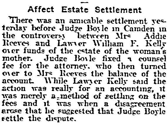 Philadelphia Inquirer, January 24, 1915