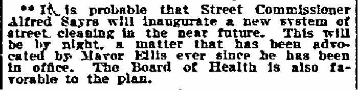 Philadelphia Inquirer article about Alfred L. Sayers, January 26, 1910