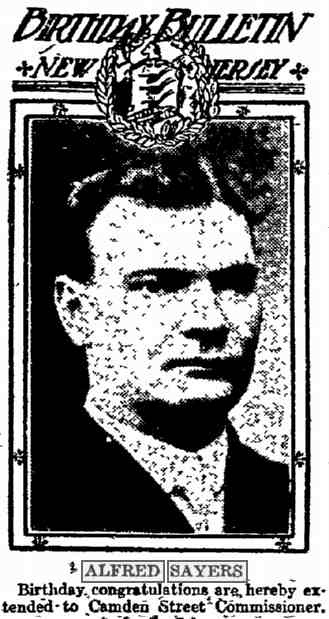 Philadelphia Inquirer article about Alfred L. Sayers, June 9, 1911