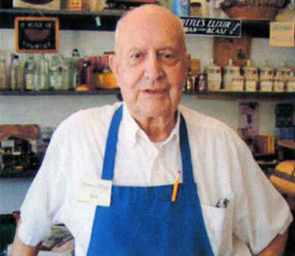 Bob Stanton portrays a 1920s storekeeper at Heritage Village, Largo, Florida