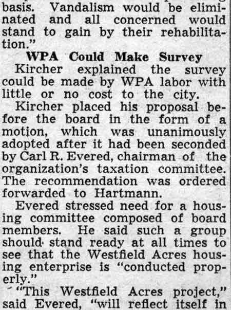 Carl Evered article, February 26, 1938, clipping 3