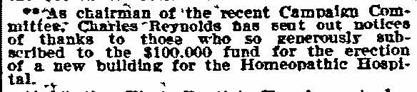 Philadelphia Inquirer, June 20, 1910 — Charles A. Reynolds