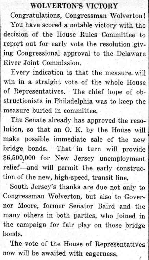 Camden Courier-Post, June 2, 1932 – Charles A. Wolverton