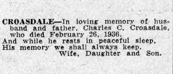 In Memoriam notice