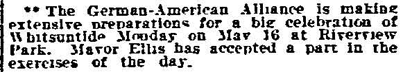 Philadelphia Inquirer, March 26, 1910 — German-American Alliance