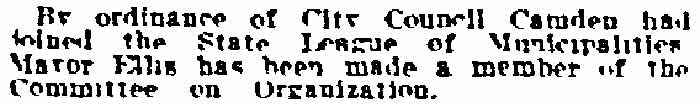 Philadelphia Inquirer, May 22, 1915 — State League of Municipalities