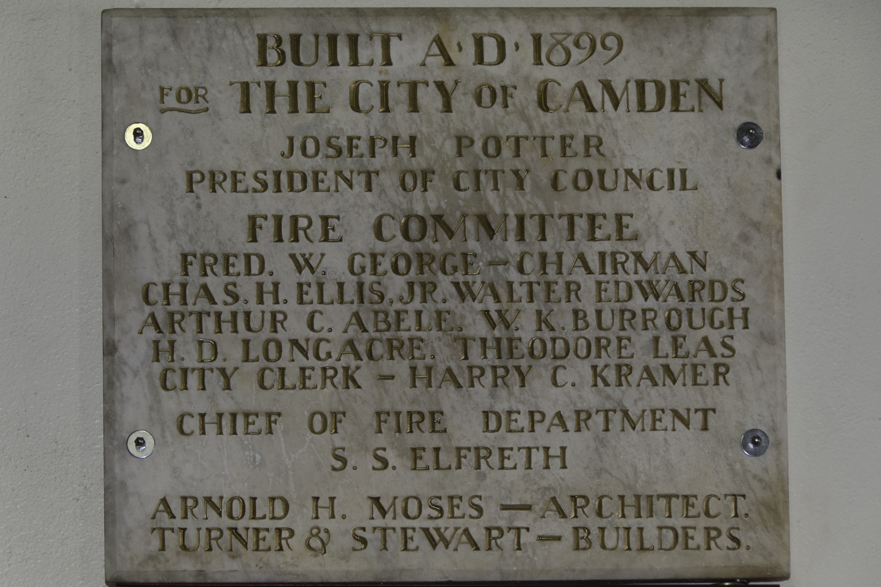 East Camden Firehouse, circa 1899