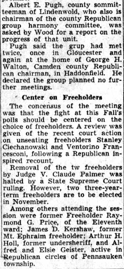 Camden Courier-Post July 24, 1941 - Baird Followers, conclusion