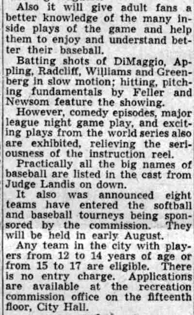 David S. Rhone article, July 24, 1941