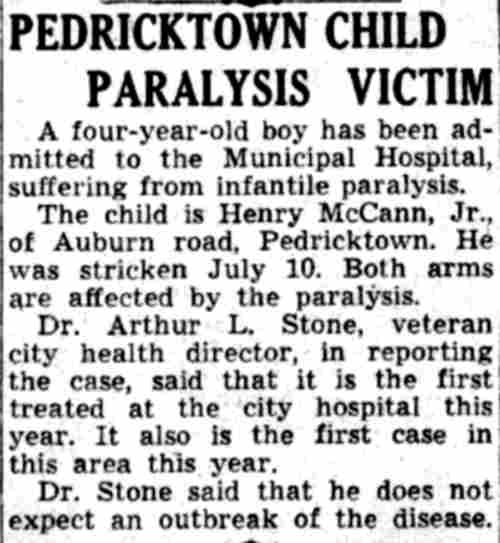 Dr. Arthur L. Stone — Camden Courier-Post, July 24, 1941