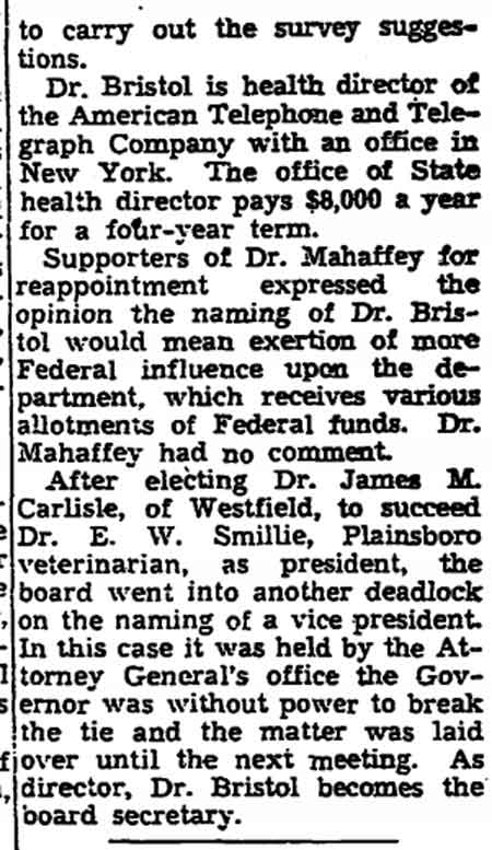 Trenton Evening Times, July 14, 1943 — Dr. J. Lynn Mahaffey article, page 2