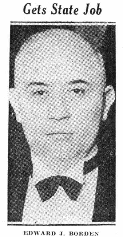 Camden Courier-Post, June 7, 1932, newspaper clipping featuring Edward J. Borden Sr.
