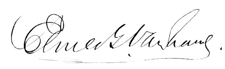 Elmer G. Van Name signature