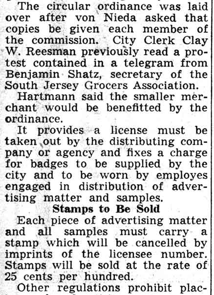Camden Courier-Post, February 25, 1938 — clipping 5