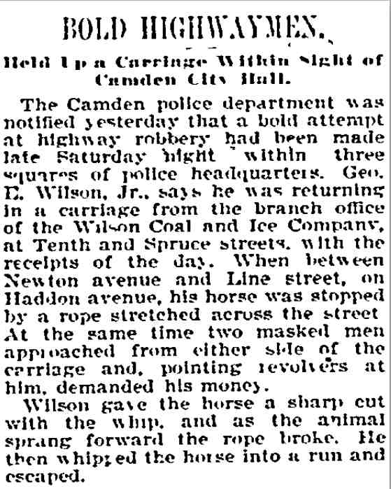 Philadelphia Inquirer, January 14, 1895