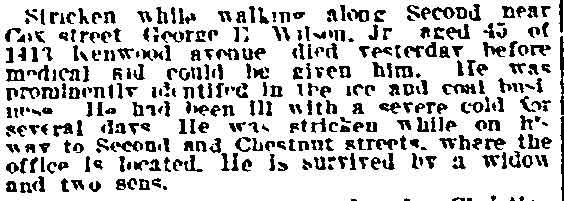Philadelphia Inquirer, October 22, 1914