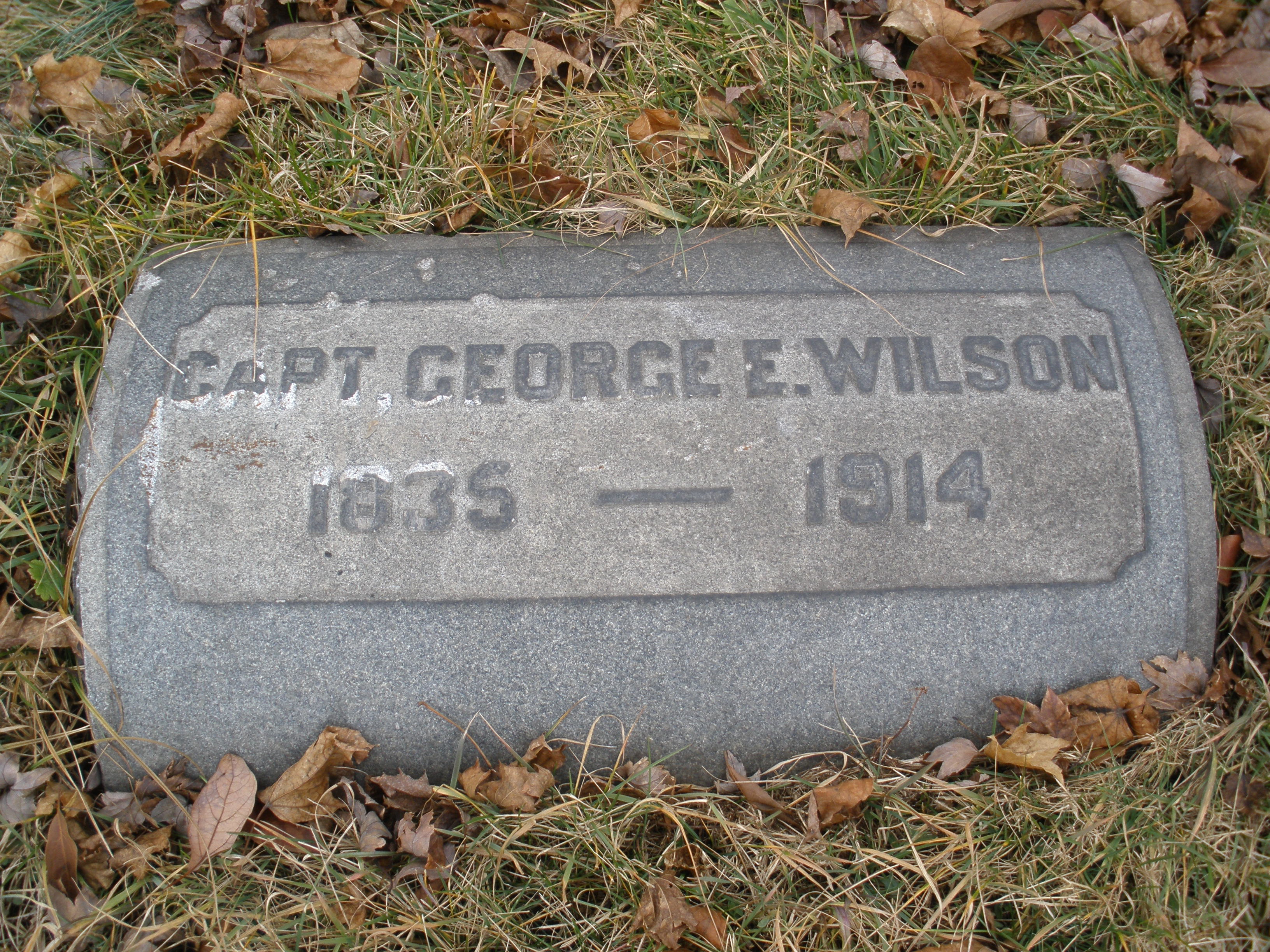 George E. Wilson Sr. grave, Evergreen Cemetery