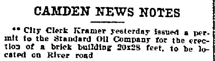 Camden News Notes, Philadelphia Inquirer, August 6, 1901