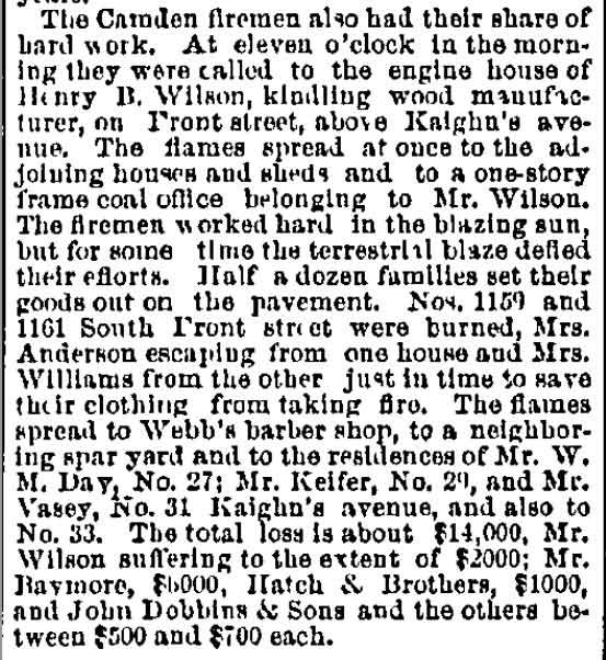 Wilson Coal and Ice Company — Philadelphia Inquirer, June 23, 1884