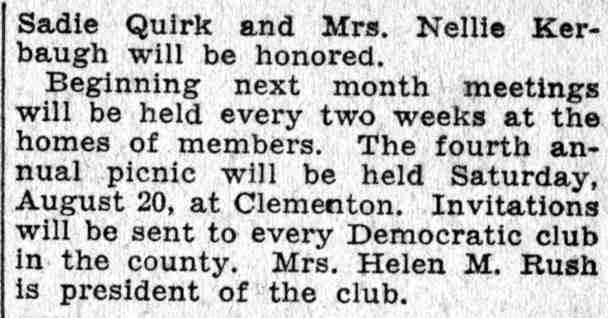 Democratic Women Plan Last Card Party, Camden Courier-Post, June 9, 1932, part 2