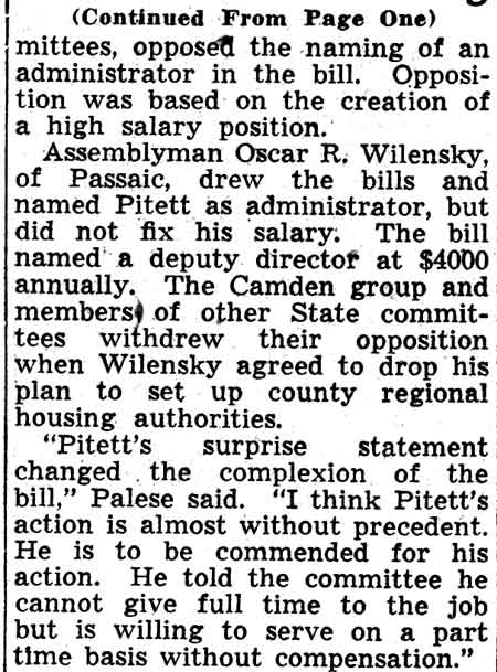 Assembly Approval Assured on Housing, continued