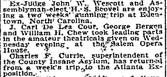 Philadelphia Inquirer, December 1, 1898
