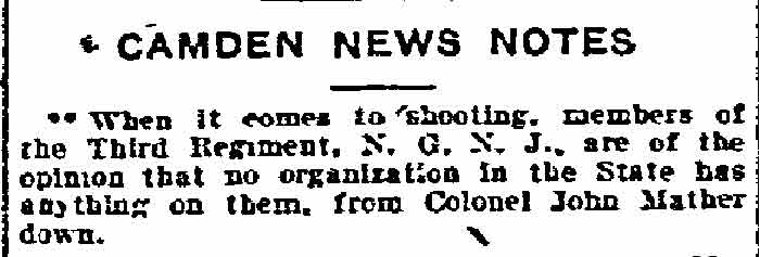 Philadelphia Inquirer, January 26, 1910 — Camden News Notes