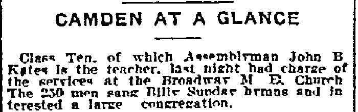 Philadelphia Inquirer, May 3, 1915 — Camden at a Glance