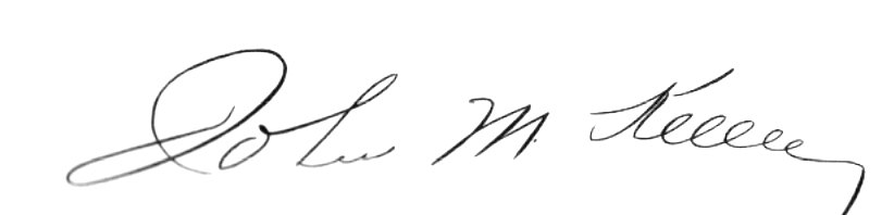 Signature of John Martin Kelley