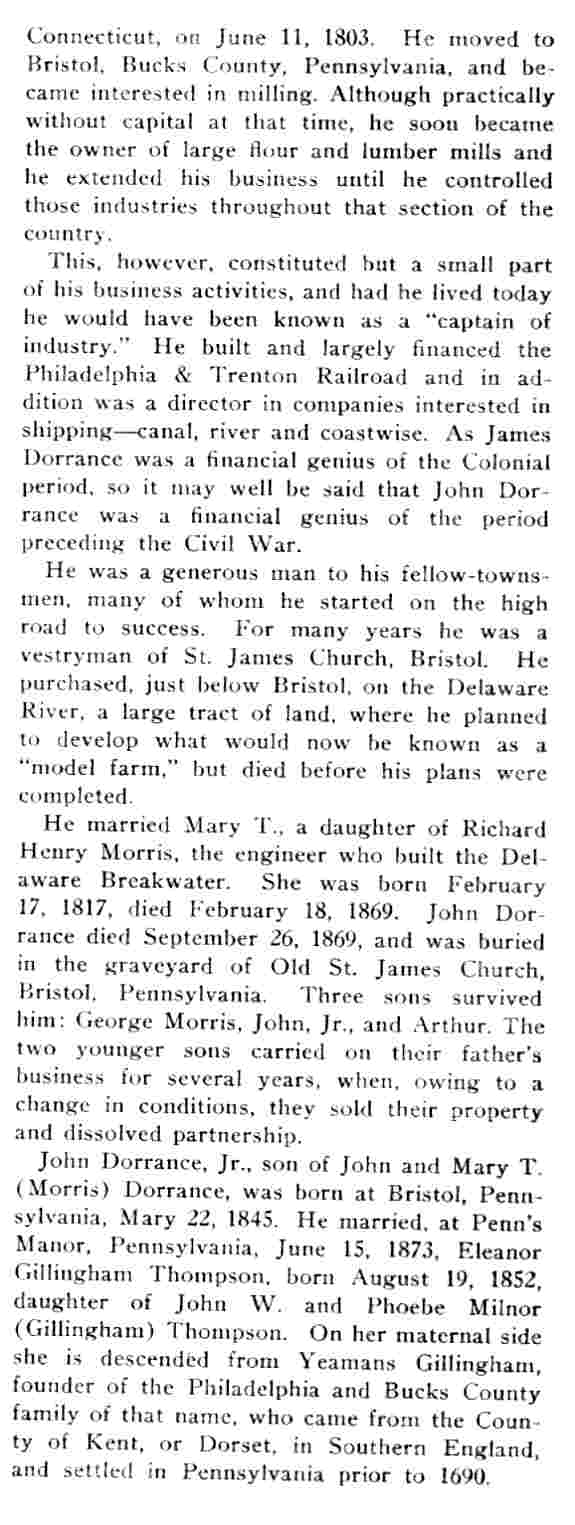 Biography of Dr. John T. Dorrance, page 2