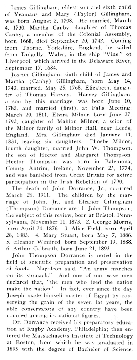 Biography of Dr. John T. Dorrance, page 3