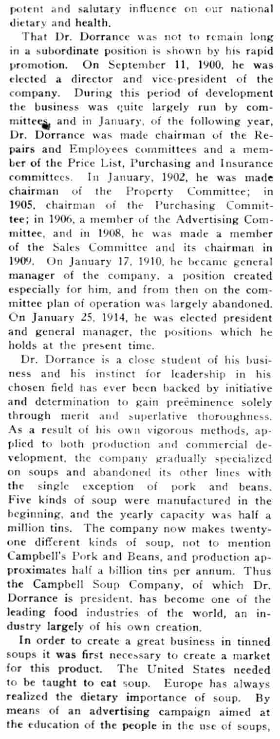 Biography of Dr. John T. Dorrance, page 5