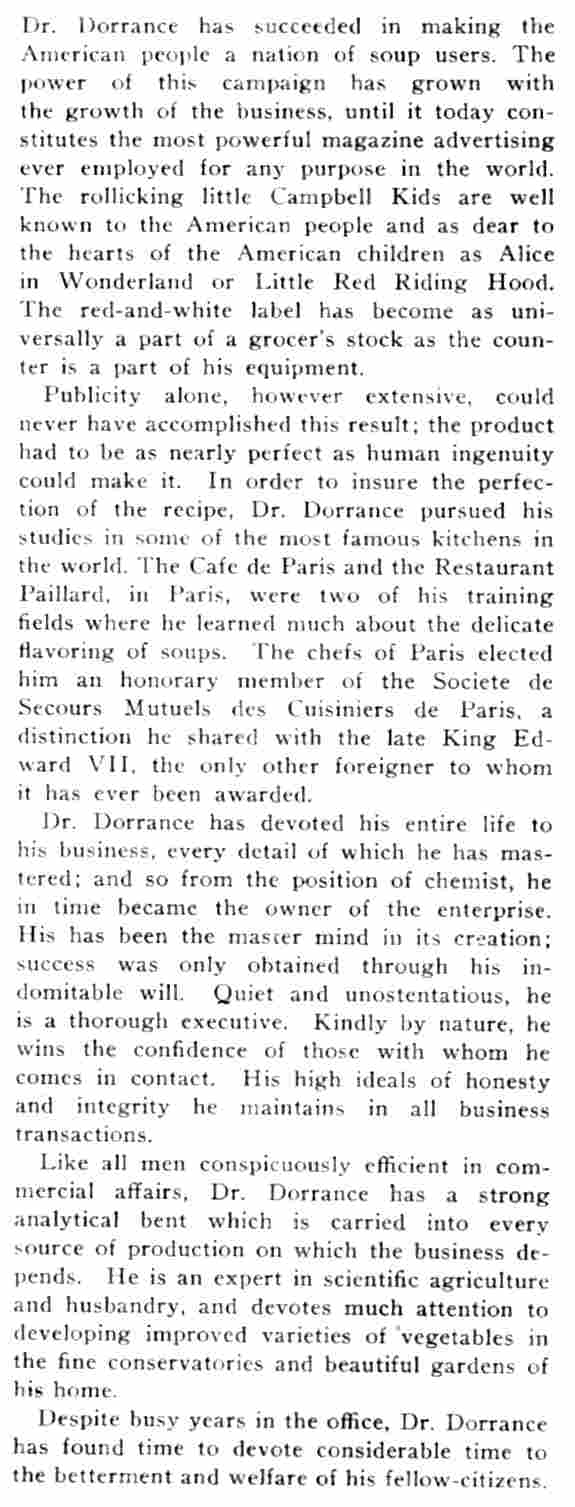 Biography of Dr. John T. Dorrance, page 6