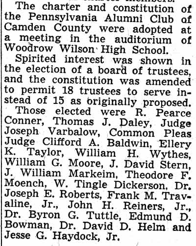 Article continuation: trustees elected include Dr. David D. Helm