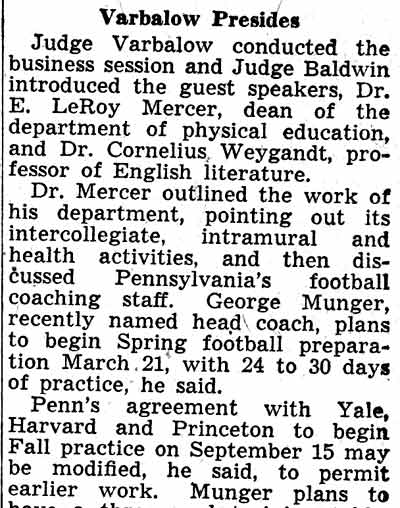 Article continuation: Varbalow Presides section