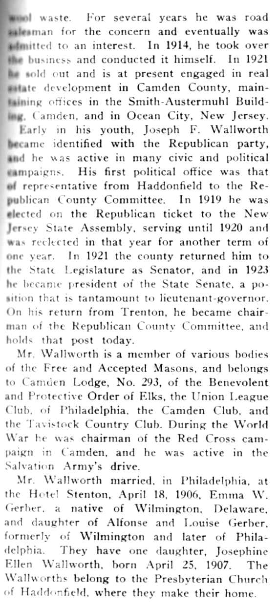Joseph F. Wallworth biography page 2