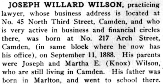 South Jersey A History 1624–1924 — Joseph Willard Wilson