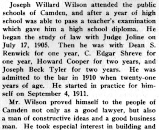 South Jersey A History 1624–1924 — Joseph Willard Wilson (continued)